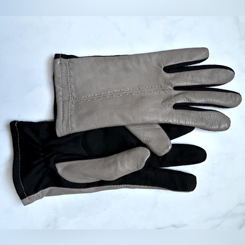 DANIER Leather & Fabric Combo Gloves
